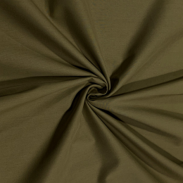 Luxury Organic Cotton Voile Fabric | Khaki