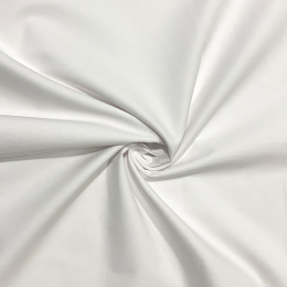 Luxury Organic Cotton Voile Fabric | White