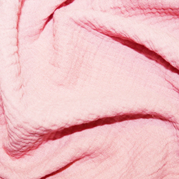 Organic Double Gauze Fabric | Light Pink