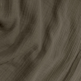 Organic Double Gauze Fabric | Taupe