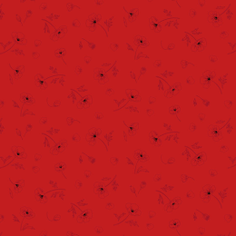 Cassandra Connolly Forever Blooms Fabric | Ephemeral Beauty Scarlet
