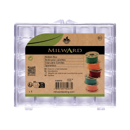 Classic Bobbin Box With Fitted Tray For 25 Bobbins | Milward Green