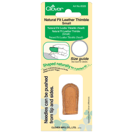 Leather Thimble, Natural Fit - Small | Clover