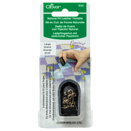 Leather Thimble, Natural Fit - Premium Finish - Large | Clover