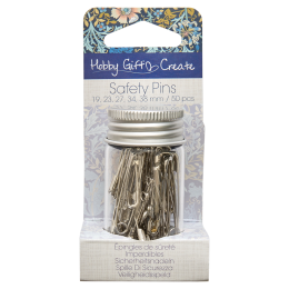 William Morris Inspired | Safety Pins Asst | 50pcs
