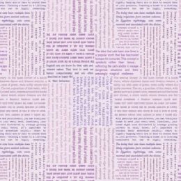 Purrfect Book Club Lewis & Irene Fabric | Multi Cat Text Light Purple