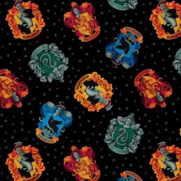 Harry Potter Fabric - Extra Wide | House Crests