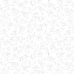 Tiny Tonals Lewis & Irene Fabric | Irene's Rose White On White