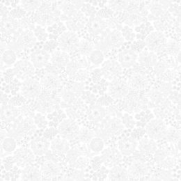 Tiny Tonals Lewis & Irene Fabric | Butterfly Floral White On White
