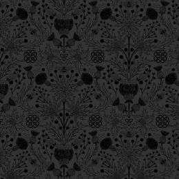 Tiny Tonals Lewis & Irene Fabric | Celtic Thistles Black On Black
