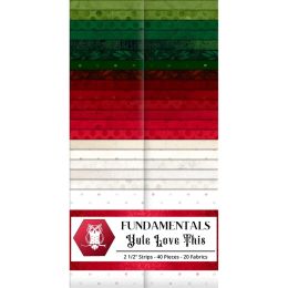 Fabric Strip Pack Jelly Roll | Fundamentals - Yule Love This Christmas