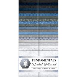 Fabric Strip Pack Jelly Roll | Fundamentals - Nickel Plated