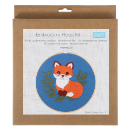 Embroidery Hoop Kits - 15cm | Fox
