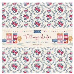 Tilda Village Life Fabric | Layer Cake, 10" Squares