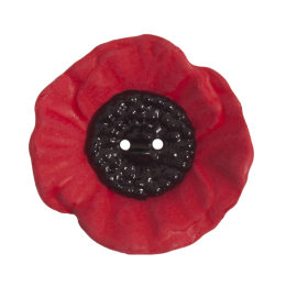 Poppy Buttons | Two Hole, 41mm - 5pcs