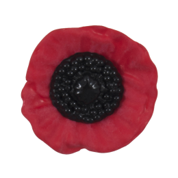 Poppy Buttons | Shank, 20mm - 5pcs