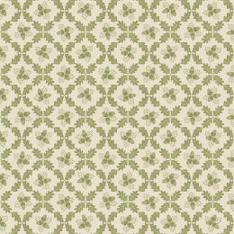 Old Quercus Lewis & Irene Fabric | Acorn Trellis Green Mist