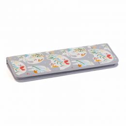 Knitting Pin Case: Hard: with Tape Measure: Empty: Elephants