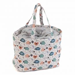 Drawstring Craft Bag: Knit Happens