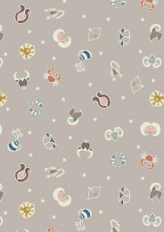 Small Things Glow Fabric | Star Signs Light Clay