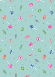 Small things Sweet Fabric | Sweets Duck Egg