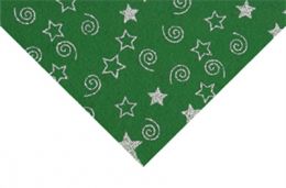 Christmas Glitter Felt Roll Swirl Fabric