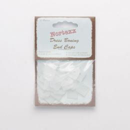 Nylon End Caps 12mm, White 25pcs