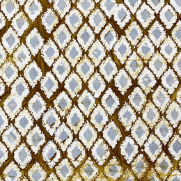 Canvas Fabric Batik | Ornamental Geo Ochre
