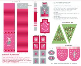 Christmas Glow Fabric | Elf Accessories Pink
