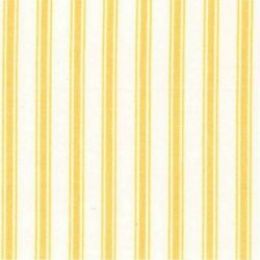Ticking Stripe Cotton Fabric Print | Yellow