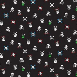 Walk the Plank Fabric | Skuls Black