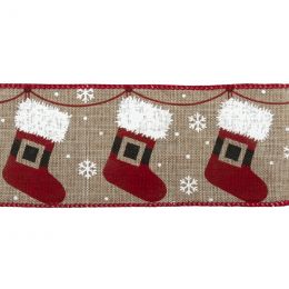 Premium Wire Edged Ribbon | Stockings, 63mm