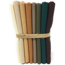 Stitch It Plains Fat Quarter Pack | Earthen Tones
