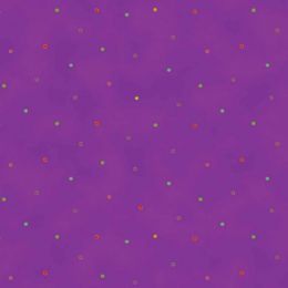 Laurel Burch Celestial Magic Fabric | Dots Eggplant Metallic
