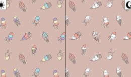 Light Reactive Jersey Fabric | Ice Lollies Dusty Pink