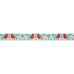 Grosgrain Ribbon | Robin's Nest White & Multi, 25mm