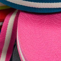 Cotton Rich Webbing Broad Stripe - 40mm |Multiple Shades Available
