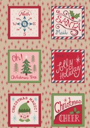 North Pole Christmas | Santa Squares on Parchment