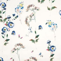 Pique Finish Pure Cotton Fabric - Delicate Floral
