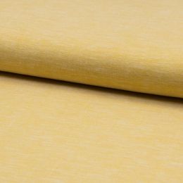 Linen & Rayon Smooth Weave Fabric | Subtle Melange Ochre