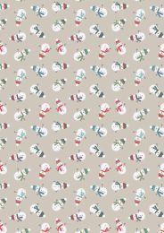 Snow Day Fabric | Scattered Snowmen Cream