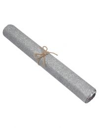 Sparkle Fabric, 2m x 40cm | Silver