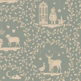 Tilda Merry Little Christmas Fabric | Paperscenes Duckegg
