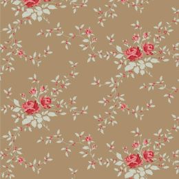 Tilda Merry Little Christmas Fabric | Tipsy Noel Taupe